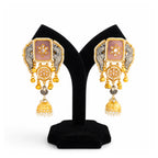 Gulbahar Gold Oxidised Kashmiri Earringss