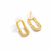Urban Gleam U-Hoop Earrings