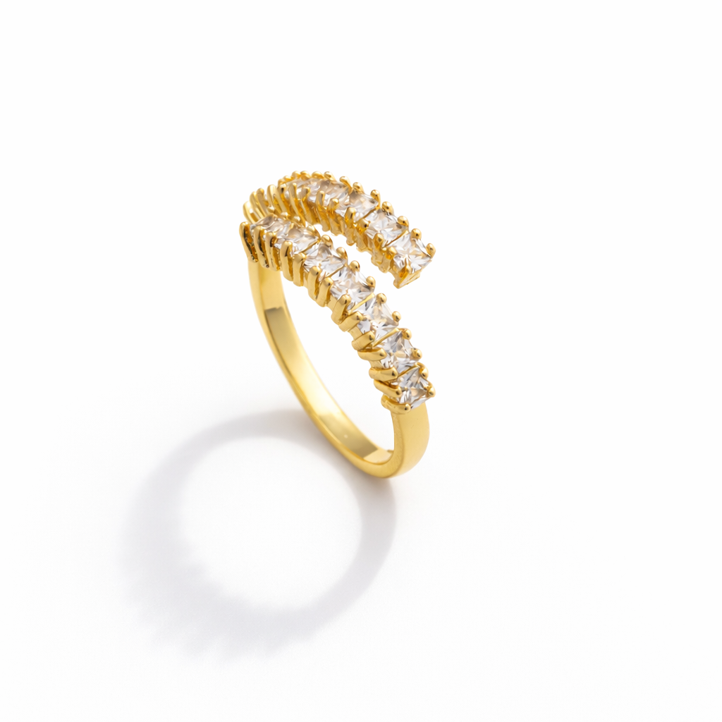 Twin Row Spark Adjustable Ring