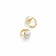 Classic Dome Pearl Stud Earrings