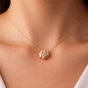 Blush Orbit Pendant with Chain with pendant