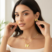 Golden Bow Whisper pendant set