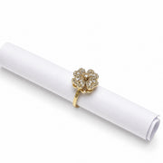 Rotating Floral Studded Ring