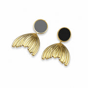 Black & Gold Aura Earrings