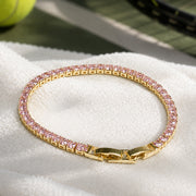 Pink Ice Tennis Bracelet