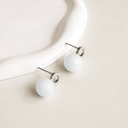 Round Pearl Studs