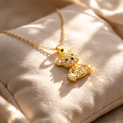 Luxe Bear Crystal Charm Chain with pendant