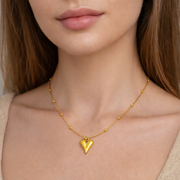 Elegant Love Heart Charm Chain with pendant