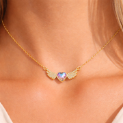 Angel Wings Heart Chain with pendant
