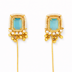 Neelam Aura Long pearl Jhumka Earrings