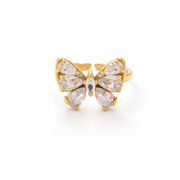 Luna Halo Oval Crystal Ring