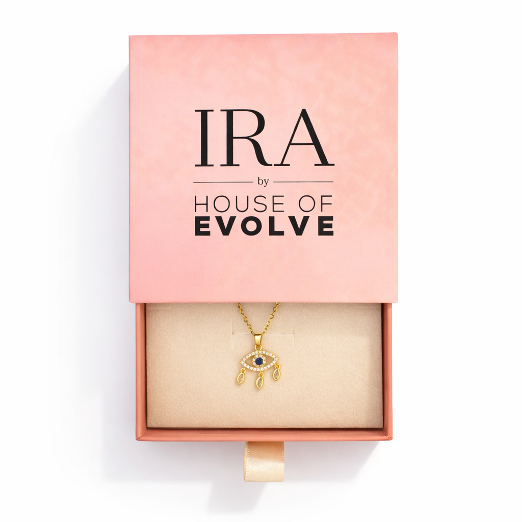 Celeste Evil Eye Drop Pendant