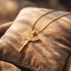 Luxury Gold Guardian Angel chain with pendant