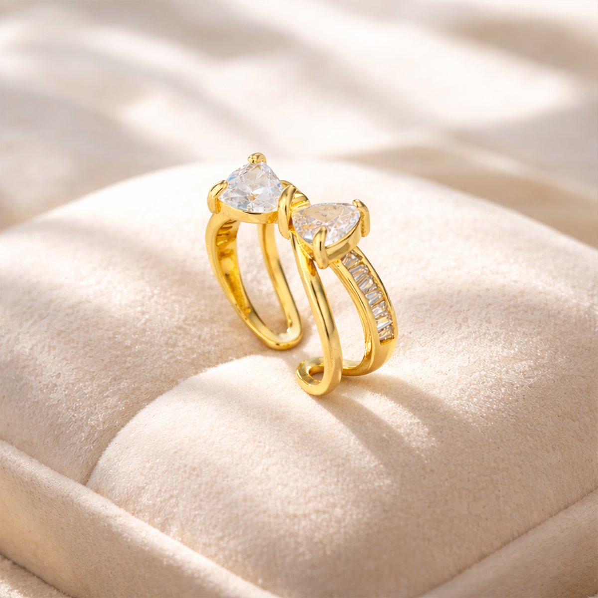 Royal Knot Crystal Adjustable Ring