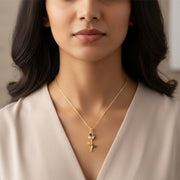 Royal Bloom Purple Rose Charm Chain with pendant