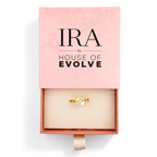 Sparkling Clover Heart Gold Ring