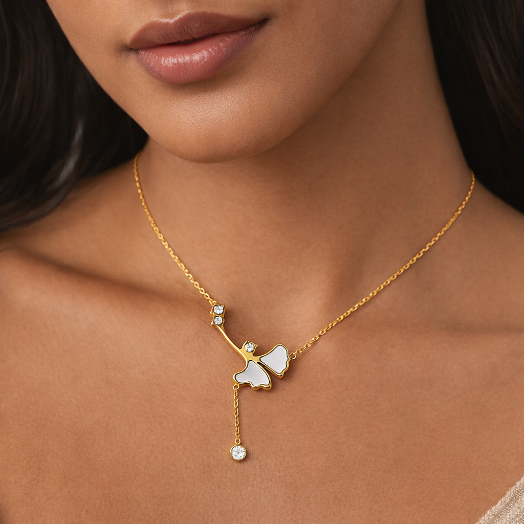 Butterfly Wing Grace Pandant with Chain with pendant