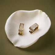Stone Studded Hoops
