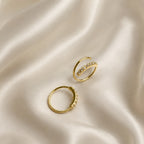 Spiral Bling Hoops