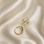 Spiral Bling Hoops