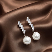Studded Pearl Danglers