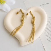 Twisted Tassel Earrings