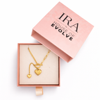 Eterna Heart Drop Toggle Necklaces