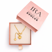 Eterna Heart Drop Toggle Necklaces