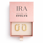 Textured Edge Classic Hoop Earrings