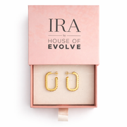 Textured Edge Classic Hoop Earrings