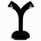 Glimmer Cross Bling Minimal Earrings