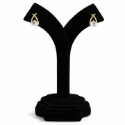 Glimmer Cross Bling Minimal Earrings