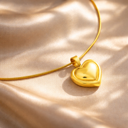Golden Aura Heart Pendant
