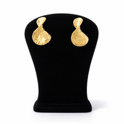 Aurora twisted Hammered Drop Earrings