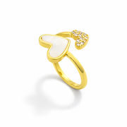 Eternal Love Double Heart Ring