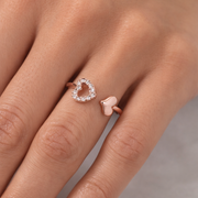 Silver-Tone Elegant Finger Ring