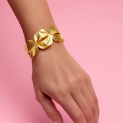 Fluid Loop Sculptural Cuff Bracelet