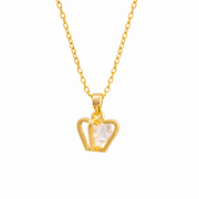 Petite Sculpted Heart Pendant
