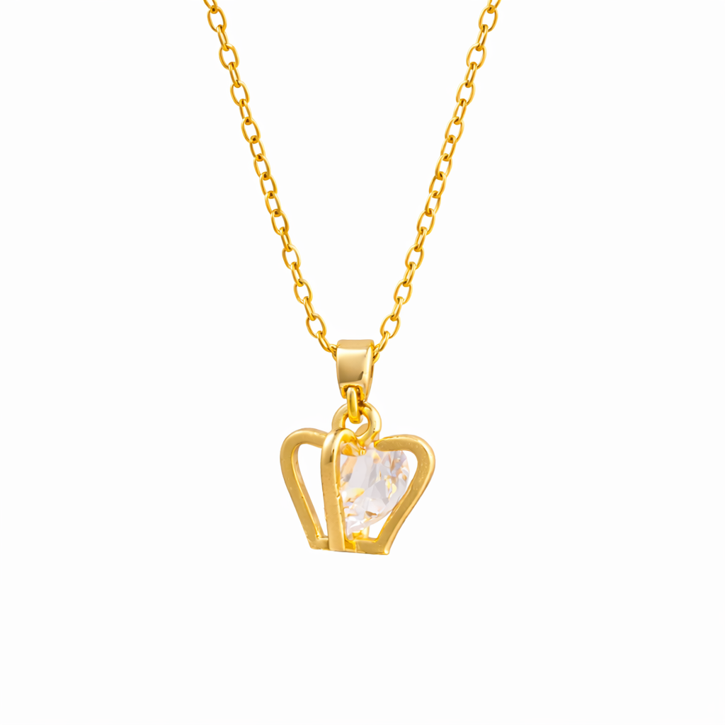 Petite Sculpted Heart Pendant