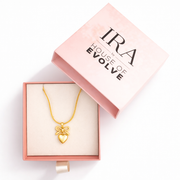 Ribbon Heart Charm Pendant