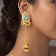 Neelam Aura Long Jhumka Earrings