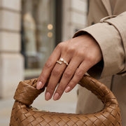 Butterfly Grace Crystal Open Ring