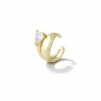 Golden Twirl Crystal ear cuff
