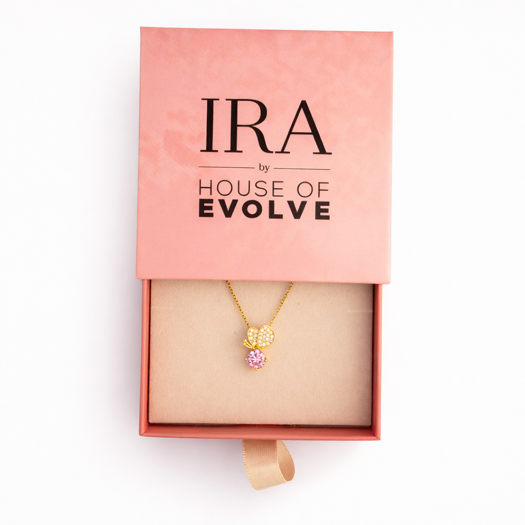 Petite Butterfly Rosé Pendant