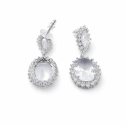 Pear Drop Glam Stud Earrings