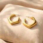 Prism Metallic Hoop Earrings