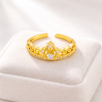 Shahi Crown CZ adjustable Ring