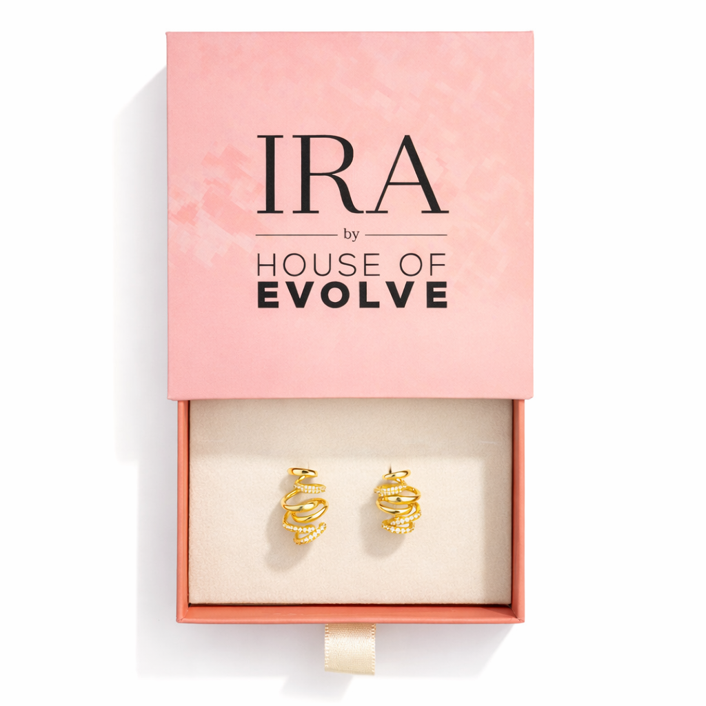 Glam Twist Spiral Earrings