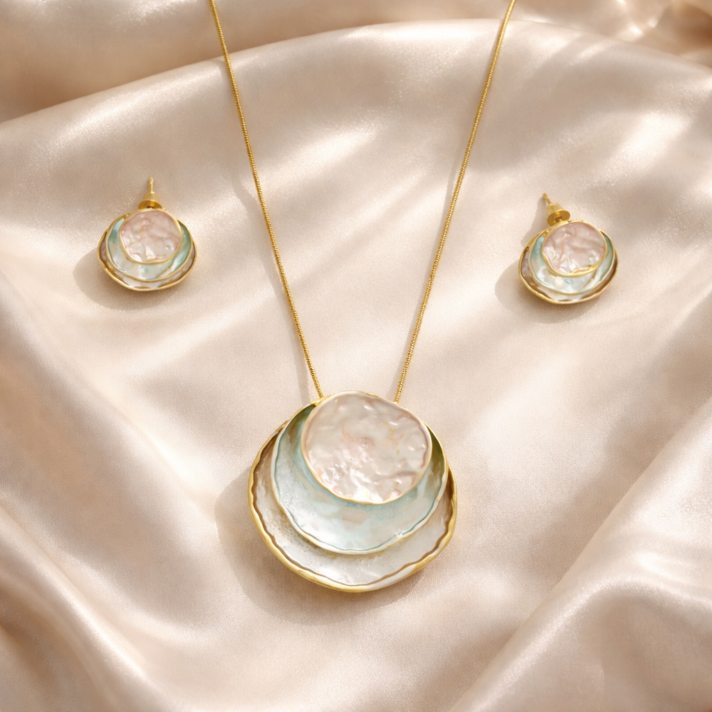 Opal Sheen Pendant Set