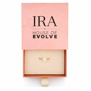 Luna Solitaire adjestable Ring